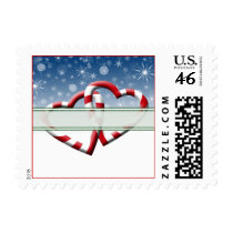 Candy Cane Hearts Custom Postage postage by TDSwhite Candy Cane Hearts Custom Postage postage
