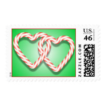 Candy Cane Hearts Stamp