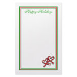 Candy Cane Hearts Stationary Stationery Design
