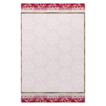 Candy Cane Hex Lattice Lg Any Color Stationary stationery