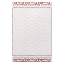 Candy Cane Hex Lattice Sm Any Color Stationary stationery