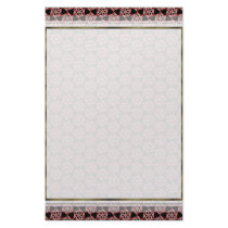 Candy Cane Hex Lattice Sm Any Color Stationary stationery