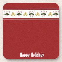 Candy Cane Holiday Cork Coaster cork coasters