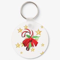 Candy Cane Keychain
