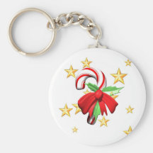 Candy Cane Keychain