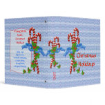 Candy Cane Lane Christmas 1 inch Binder