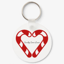 Candy Cane Love keychains