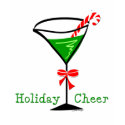 Candy Cane Martini Holiday T-shirt shirt