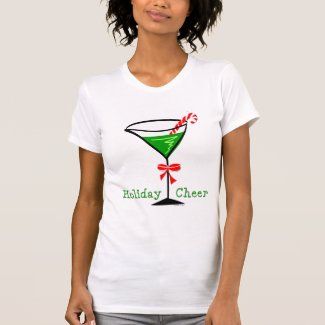 Candy Cane Martini Holiday T-shirt