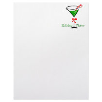 Candy Cane Martini Letterhead Template