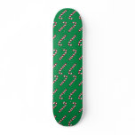 Candy Cane Pattern skateboard