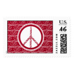 Candy Cane Peace - Geisha postage