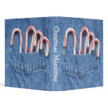 Candy Cane Photo Album Vinyl Binder