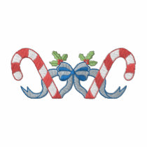 Candy Cane Pocket Topper embroidered shirts