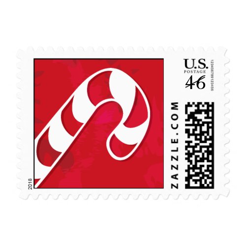 Candy Cane Postage stamp