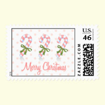 Candy Cane Postage stamps