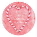 Candy Cane Save the Date Stickers sticker