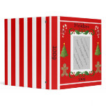 Candy Cane Stripe Holidays Photo Album Binder