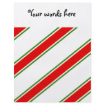 Candy cane stripe pattern personalized flyer