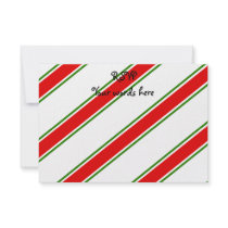 Candy cane stripe pattern invite