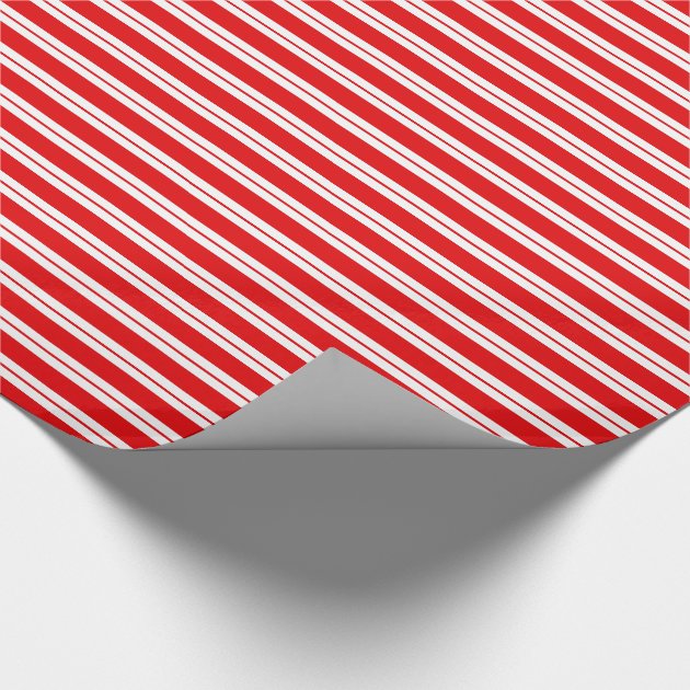 Candy Cane Striped Christmas Wrapping Paper 4/4