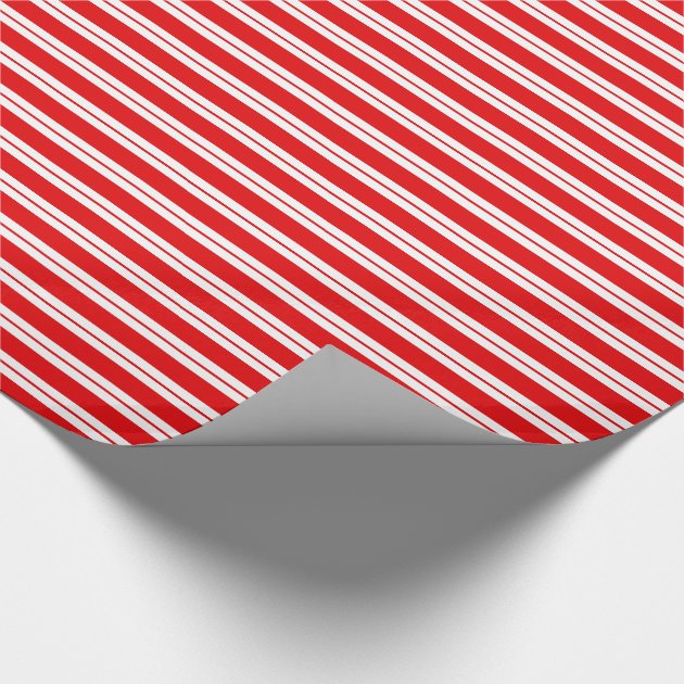 Candy Cane Striped Christmas Wrapping Paper-3