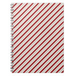 Candy Cane Stripes Note Books