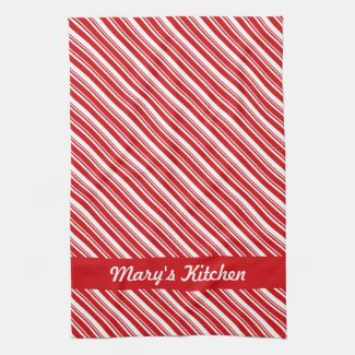 Candy Cane Stripes Towels
