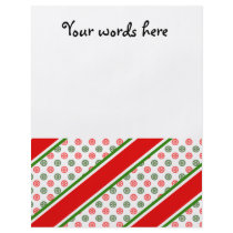 Candy cane stripes with snowflakes flyers