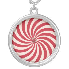 Candy Cane Swirl Necklace necklace