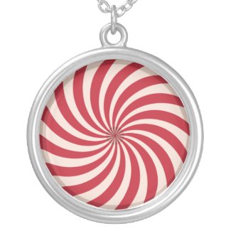 Candy Cane Swirl Necklace necklace