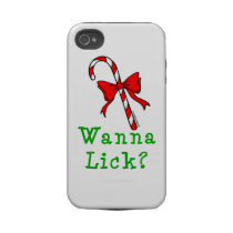 Candy Cane Wanna Lick Iphone 4 Tough Case