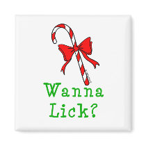 Candy Cane Wanna Lick magnets