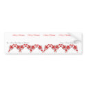 Candy Cane Wine Label bumper stickers by NotionsbyNique Candy Cane Wine Label bumper stickers