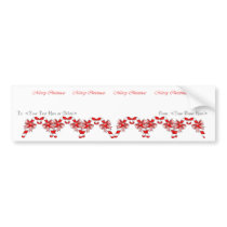 Candy Cane Wine Label bumper stickers