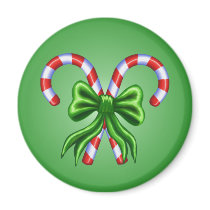 Candy Canes and Bow magnets by AuntBetsy Candy Canes and Bow magnets