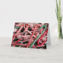 Candy Canes and Peppermints Card card