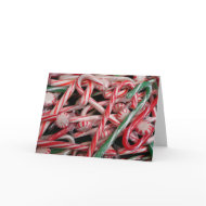 Candy Canes and Peppermints Card card
