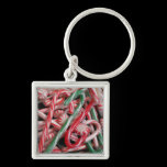 Candy Canes and Peppermints Keychain