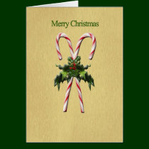 Candy Canes Christmas Card cards