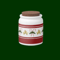 Candy Canes Cookie/Candy Jar candy jars