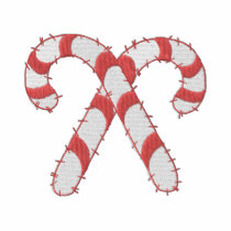 Candy Canes embroidered shirts