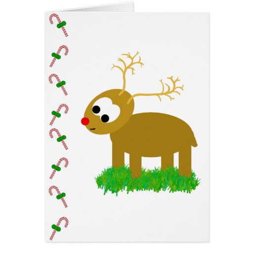 Cute little hand drawn Cute little hand drawn the red nosed reindeer on a candy cane background

Each card has a message inside from the North Pole for your child. Simply select the card you want and before ordering enter the child's name to the right side of the screen. The card will come pre-printed with the child's name and the selected message. If you have multiple children to order for you will have to select each individually, and there are bulk discounts available. These cards are a great way to send your children or a kid in your life a special message, and teach them how important thank you notes can be!