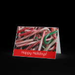 Candy Canes Holiday Card (Blank Inside)