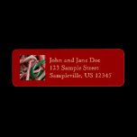 Candy Canes Return Address Label