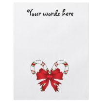 Candy canes with red ribbon custom flyer