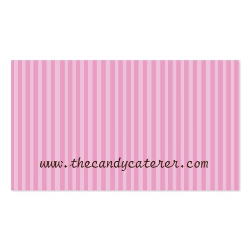 Candy Caterer Business Card (back side)