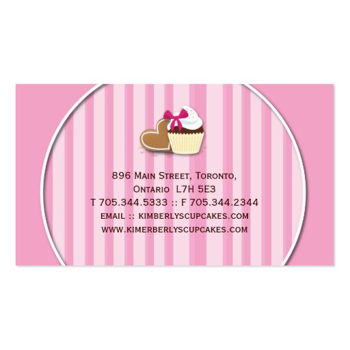 Candy Catering Business Cards (back side)