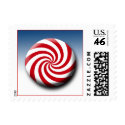 Candy Christmas Holiday Postage stamp
