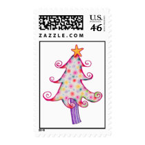 Candy Christmas Tree Postage postage